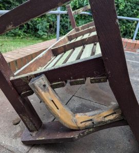 Broken bench